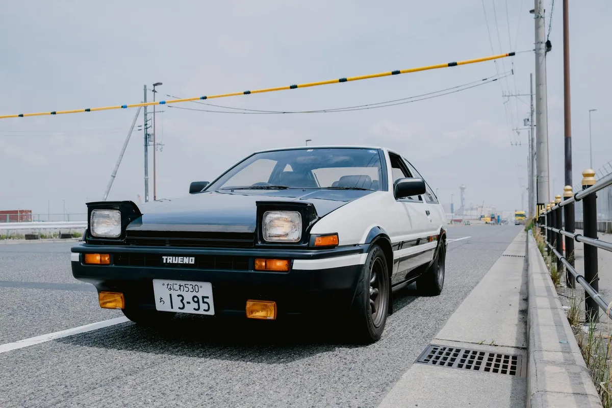 A classic Japanese sports car from the 1980s